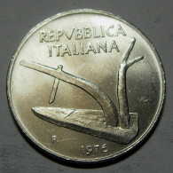 REPUBBLICA ITALIANA 10 Lire Spighe 1976 FDC  - 10 Liras