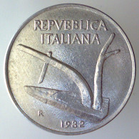 REPUBBLICA ITALIANA 10 Lire Spighe 1982 FDC  - 10 Lire