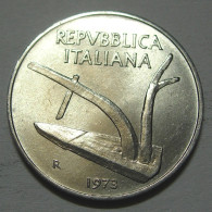 REPUBBLICA ITALIANA 10 Lire Spighe 1973 FDC  - 10 Liras