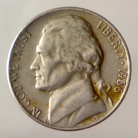 STATI UNITI D'AMERICA 5 Cents Jefferson 1966 BB  - 1938-…: Jefferson