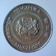 SINGAPORE 10 Cents 1991 FDC  - Singapour