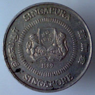 SINGAPORE 10 Cents 1989 BB+  - Singapour