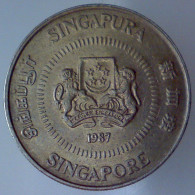 SINGAPORE 50 Cents 1987 QSPL - Singapour