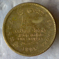 SRI LANKA 5 Rupees 1995 BB QSPL  - Sri Lanka