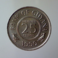 GUYANA 25 Cents 1990 FDC - Altri – America