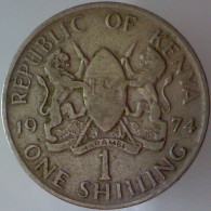 REPUBBLICA DEL KENYA 1 Shilling 1974 QBB  - Kenia