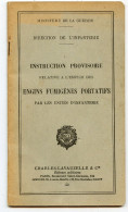 1937.emploi Engins Fumigènes Portatifs Infanterie.Emploi Dans Le Combat Offensif.défensif.dans La Fumée.engins Blindés. - Französisch