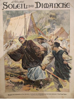 1898 CHINE - TUNG-KIANG-TCHEOU - MASSACRE D'UN MISSIONNAIRE LE PÈRE BERTHOLET - LE SOLEIL DU DIMANCHE - 1850 - 1899