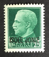 1941 - Italia - Occupazione Isole Jonie - Cent 25 - Nuovo - Îles Ioniennes