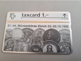 ZWITSERLAND  LANDYS & GYR  CHF 1,-   SERIE ; 210L/ COINS ON CARD / COINSHOW/ ZURICH /       MINT  **15073** - Suisse