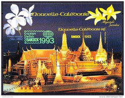 New Caledonia - Nouvelle Calédonie 1993 Yvert BF-15 Bangkok 1993, Philatelic Exposition - MNH - Miniature Sheet - Blocchi & Foglietti