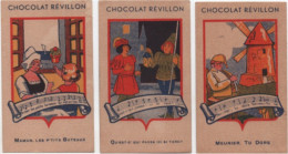 Lot  10  Chromos   Chocolat  Revillon   10.5 Cm  X  6.5 Cm - Revillon