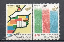Inde - India 2007 Yvert 1270-71, 50th Years Of The United Nations - MNH - Neufs