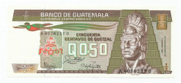 GUATEMALA - 1/2 Quetzal 7. 1. 1987. P65, UNC. (GUA001) - Guatemala
