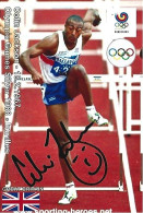 GREAT BRITAIN - ORIG.AUTOGRAPH - COLIN JACKSON - OLYMPIC GAMES SILVER - 110M HURDLES - 1988 SEOUL - Sportief