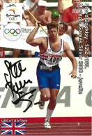 GREAT BRITAIN - ORIG.AUTOGRAPH - STEVE BACKLEY - OLYMPIC GAMES SILVER - JAVELIN - 2000 SYDNEY - Sportifs