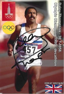 GREAT BRITAIN - ORIG.AUTOGRAPH - DALEY THOMPSON - OLYMPIC CHAMPION - DECATHLON - 1980 MOSCOW - Sportspeople