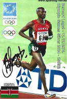 KENYA - ORIG.AUTOGRAPH - BERNARD LAGAT - OLYMPIC GAMES SILVER - 1500M - 2004 ATHENS - Sportlich
