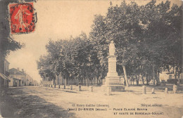 CPA 33 SAINT VIVIEN / PLACE CLAUDE BERTIN / ROUTE DE BORDEAUX SOULAC - Andere & Zonder Classificatie