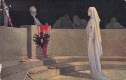 ILLUSTRATEUR - CORBELLA - Allégorie De La Mort  - Infirmiere Croix Rouge - Carte Postale Ancienne - Corbella, T.