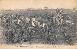 CPA 33 MARGAUX / VENDANGEURS AU TRAVAIL - Margaux