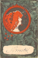 ILLUSTRATEUR - GABER - Le Gout - Portrait De Femme Art Nouveau - Carte Postale Ancienne - Otros & Sin Clasificación