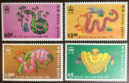 Hong Kong 1989 New Year Of The Snake MNH - Neufs