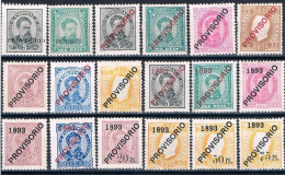 Portugal, 1892/3, # 80/97, MH And MNG - Ungebraucht