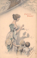 ILLUSTRATEUR - WICHERA - Joyeuses Paques - Ombres Chinoises - M M Vienne - Carte Postale Ancienne - Wichera