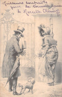 ILLUSTRATEUR - WICHERA - Couple Devant La Porte Avec Un Chien - M M Vienne - Carte Postale Ancienne - Wichera
