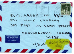 69418 - Bund - 1986 - 160Pfg I&T EF A LpBf MUENCHEN - ... -> Indianapolis, IN (USA) - Cartas & Documentos