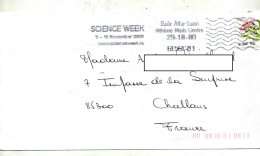 Lettre Flamme Baile  Semaine Science Sur Fleur - Storia Postale