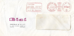 Pharmaceutical Chemistry , BIAL , SALAX SAIS DE FRUTOS , Slogan Postmark EMA  1972 , Marquês De Pombal  Porto - Farmacia