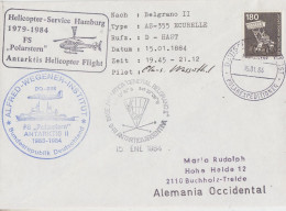 Germany Heli Flight From Polarstern To Belgrano II 14.1.1984 (ET153A) - Vuelos Polares