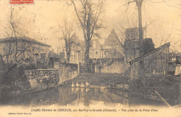 CPA 33 CHATEAU DE LENCLOS / PAR SAINTE FOY LA GRANDE / VUE PRISE DE LA PIECE D'EAU - Otros & Sin Clasificación