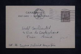 CANADA  -  Entier Postal Commercial De Montréal Pour Paris En 1934 - L 146680 - 1903-1954 Reyes