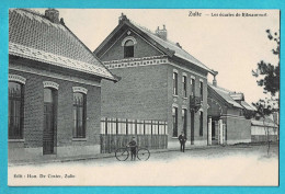 * Zulte (Oost Vlaanderen) * (Edit Hon. De Coster) Les écuries De Ribeaucourt, Animée, Vélo, Enfant, TOP, Rare Unique - Zulte