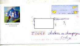 Lettre Vignette Illustré Art Villemur - 2000 « Avions En Papier »