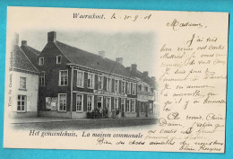 * Waarschoot - Waerschoot (Oost Vlaanderen) * (Victor De Craene) Gemeentehuis, Maison Communale, Animée, TOP - Waarschoot