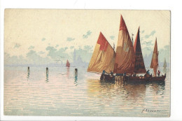 31317 - Voilier Venezia Venice  Illustration Par Noretti  Bateau - Vela