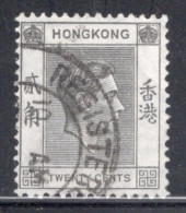 Hong Kong 1938 George VI A Single 20 Cent Stamp From The Definitive Set In Fine Used - Gebraucht