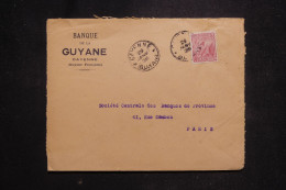 GUYANE - Enveloppe Commerciale De Cayenne Pour Paris En 1926 - L 146706 - Lettres & Documents