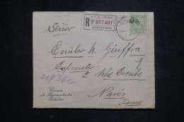 URUGUAY - Enveloppe En Recommandé De Montevideo Pour Paris - L 146710 - Uruguay