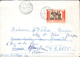 VATICAN LETTRE POUR LA FRANCE 1963 - Cartas & Documentos