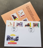 Taiwan Cinema 1996 Monkey King Journey West Tricycle Boat Movie (stamp FDC) *rare - Cartas & Documentos
