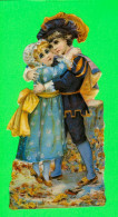 CHROMOS-DÉCOUPIS ENFANT - UN JEUNE COUPLE - BABES IN THE WOOD No 146 B - DIMENSION 9 X 17 Cm - - Enfants