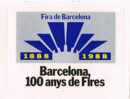 Viñeta Autoadhesivas BARCELONA 1988. 100 Anys De FIRES, Fira De Barcelona ** - Plaatfouten & Curiosa