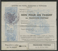 FRANCHISE MILITAIRE POUR COLIS N° 14 COTE 70 € Avec Cachet "1er Régiment / 1er Bataillon / Le Chef De Détachement' - Timbres De Franchise Militaire