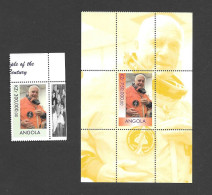 ANGOLA 1999   - MINISHEET With John Glenn  PLUS SINGLE STAMP - See Scan - Angola