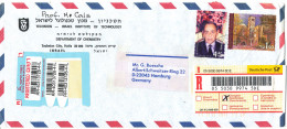 Israel Registered Air Mail Cover Sent To Germany 17-5-2001 - Airmail